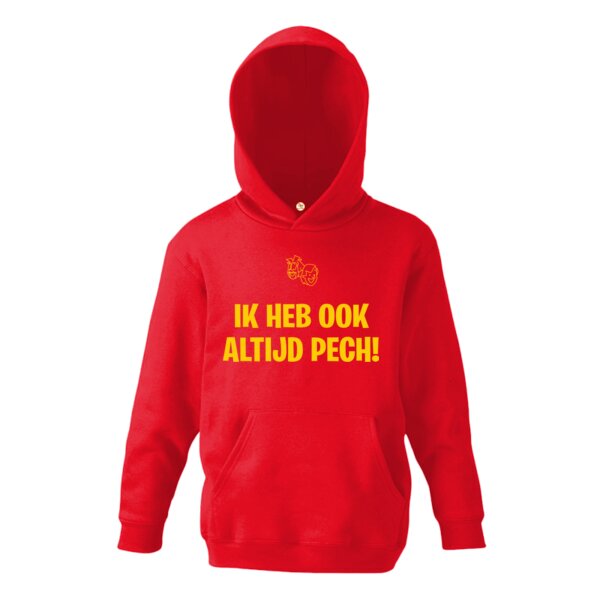 Ik heb altijd pech Hoodie Geel Kind Thumbnail