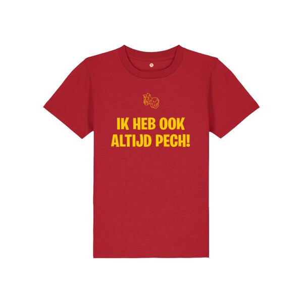 Ik heb altijd pech T-shirt Geel Kind Thumbnail