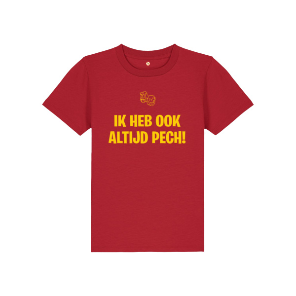 Ik heb altijd pech T-shirt Geel Kind Thumbnail