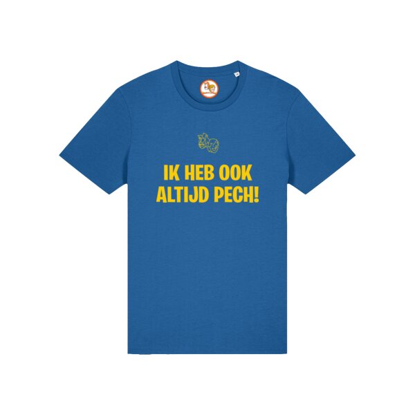 Ik heb altijd pech T-shirt Geel Volwassen Thumbnail