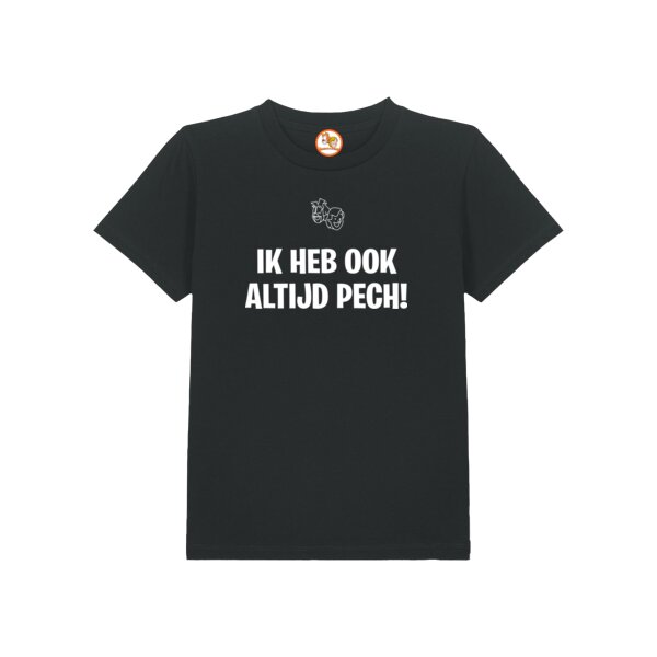 Ik heb altijd pech T-shirt Wit Kind Thumbnail
