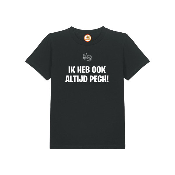 Ik heb altijd pech T-shirt Wit Kind Thumbnail