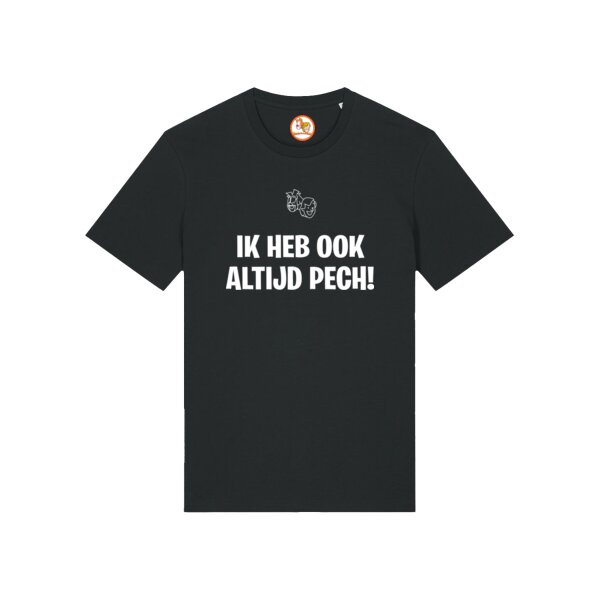 Ik heb altijd pech T-shirt Wit Volwassen Thumbnail