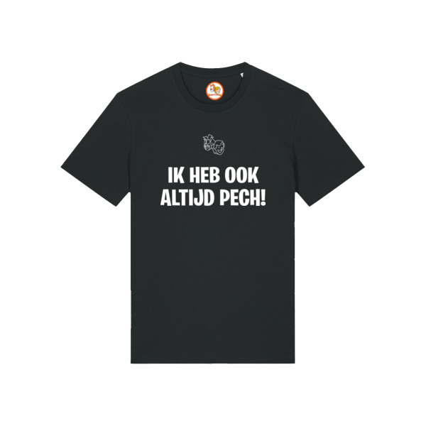 Ik heb altijd pech T-shirt Wit Volwassen Thumbnail