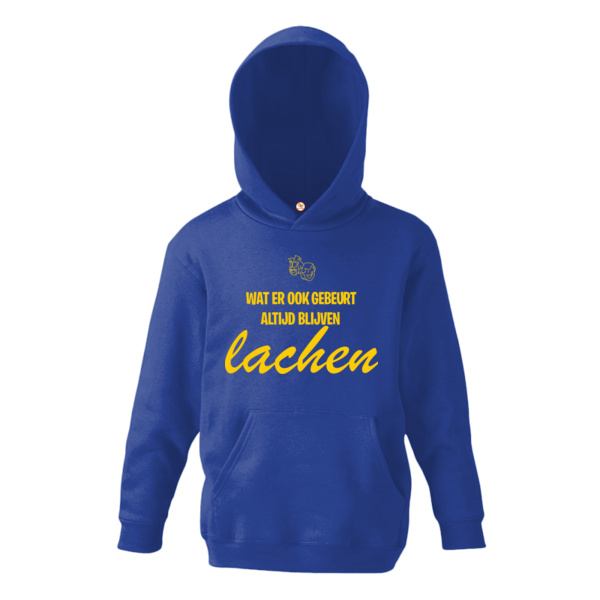Altijd Blijven Lachen! Hoodie Geel Kind Thumbnail