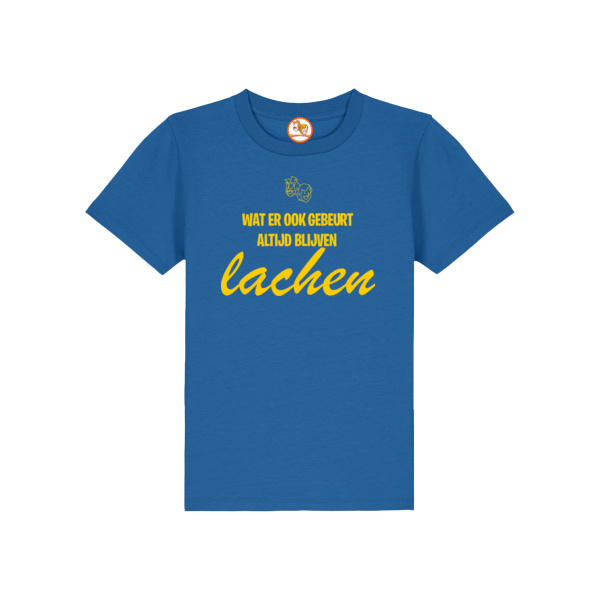 Altijd Blijven Lachen! T-shirt Geel Kind Thumbnail