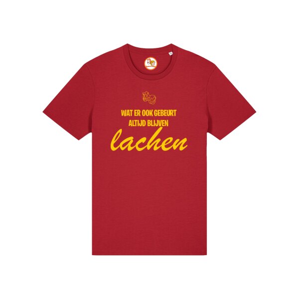 Altijd Blijven Lachen! T-shirt Geel Volwassen  Thumbnail