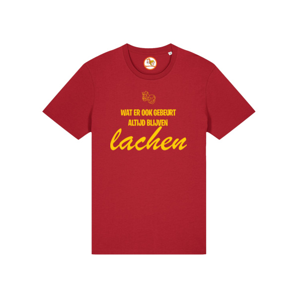 Altijd Blijven Lachen! T-shirt Geel Volwassen  Thumbnail