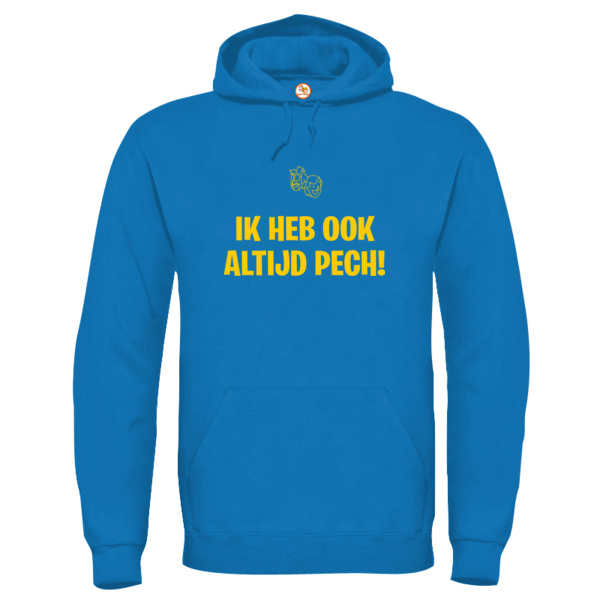 Ik heb altijd pech Hoodie Geel Volwassen Thumbnail