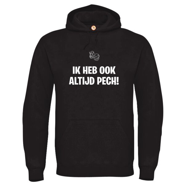Ik heb altijd pech Hoodie Wit Volwassen Thumbnail