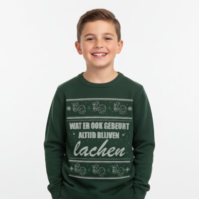 Altijd Blijven Lachen -  Kerst Trui Kind Thumbnail