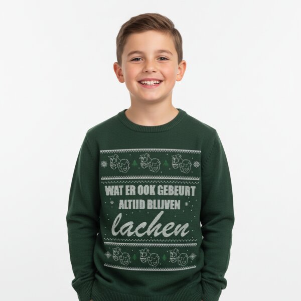 Altijd Blijven Lachen -  Kerst Trui Kind Thumbnail